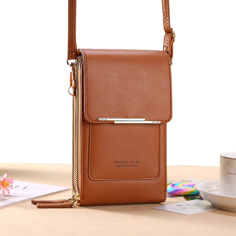 Rachel Phone Bag - Brown